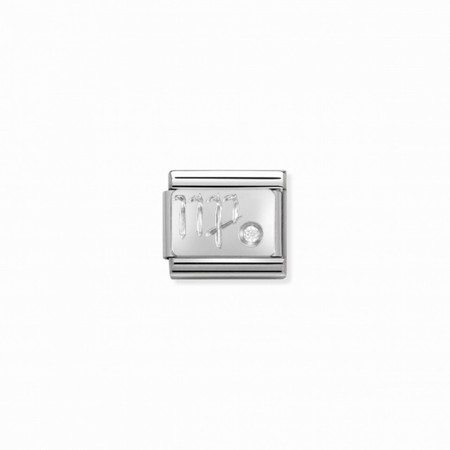 Nomination Zodiac Silver Virgo CZ Composable Charm